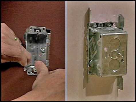 how to locate electrical boxes in drywall|install outlet box without stud.